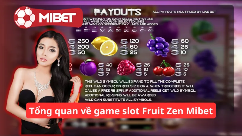 Tổng quan về game slot Fruit Zen Mibet